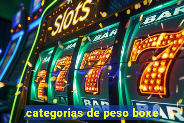 categorias de peso boxe